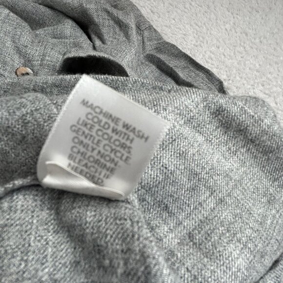J. Jill Womens Gray Long Sleeve Button-Down Shirt XL Casual Pocket Lightweight - Picture 5 of 8